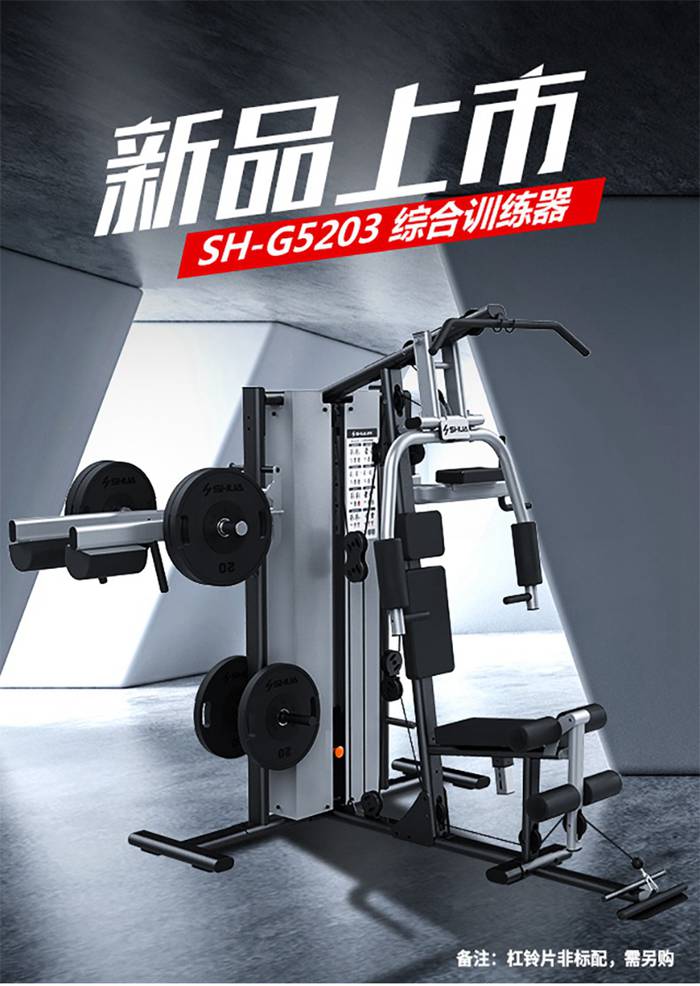 室内健身器材-三人站综合训练器 SH-G5203