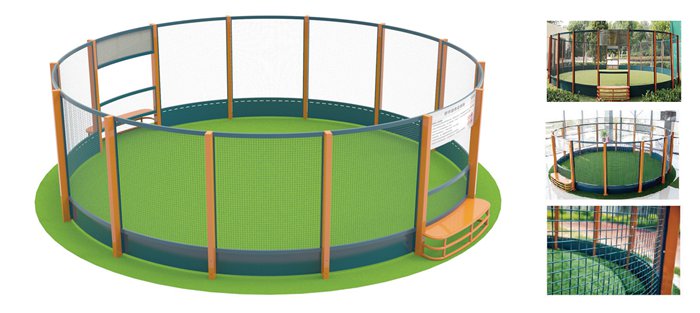广西运动球场-360°圆形足球场