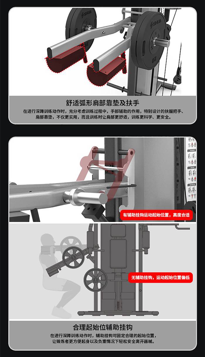 室内健身器材-三人站综合训练器 SH-G5203