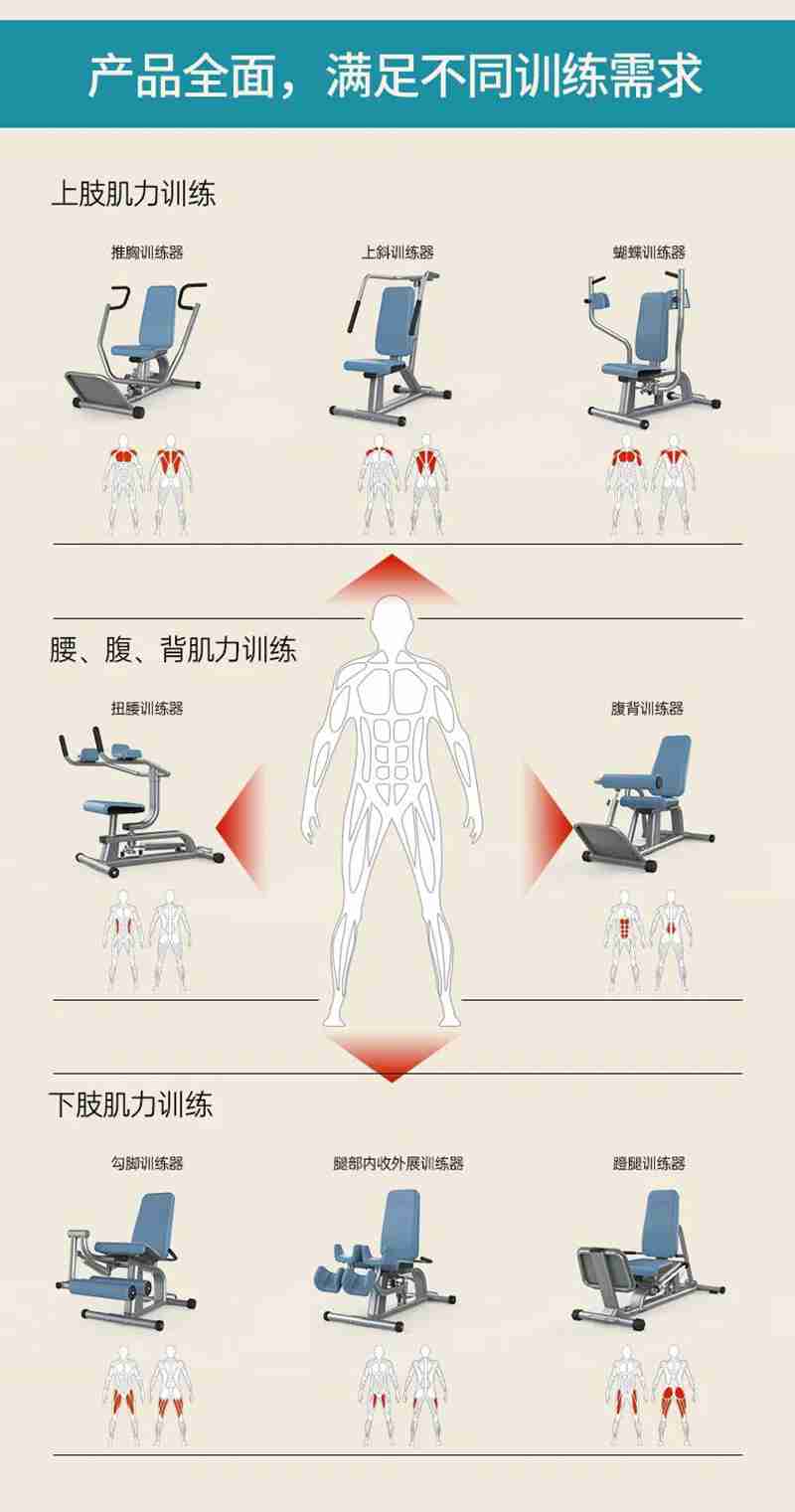 舒华56等速肌力训练系列：专为老年人打造的肌肉力量训练器