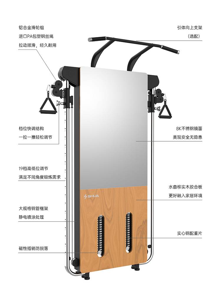 SH-G699 壁挂式拉绳训练器-广西舒华体育健身器材有限公司